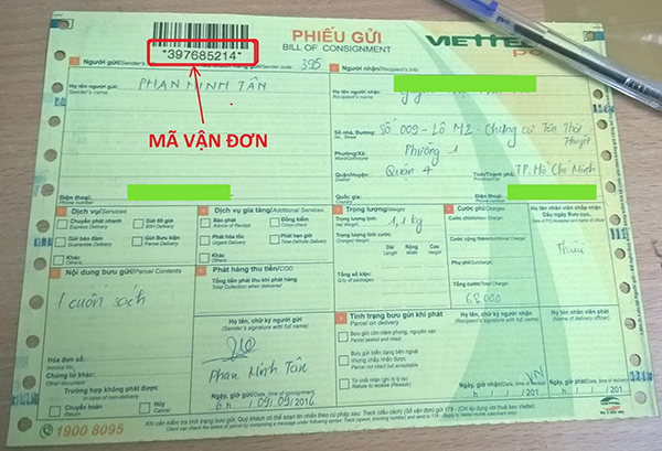 Mã vận đơn Viettel Post Tracking